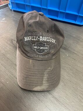 Harley-Davidson Brown Embroidered Myrtle Beach Logo Cap